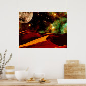 Dünen von Selydra 4 Poster (Küche)