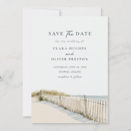 Dünenzaun-Seegras Cape Cod Ufer Hochzeit Save The Date