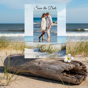 Dunes and Beach Foto Save the Date Postcard Ankündigungspostkarte