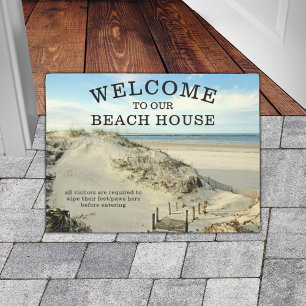 Dunes and Ocean Beach House Doormat Fußmatte