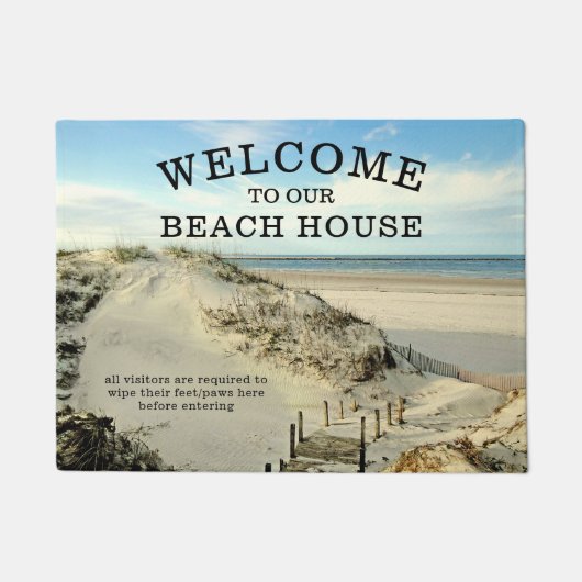 Dunes and Ocean Beach House Doormat Fußmatte (Vorderseite)