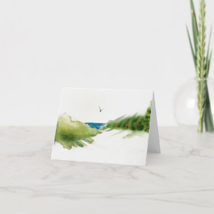 Dunes auf der Weihnachtskarte des Beach Feiertagskarte