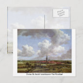 Dunes by Jacob Isaackszoon Van Ruisdael Postkarte (Vorne/Hinten)