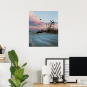 Dunes Sunset Foto Poster Print (Heimbüro)