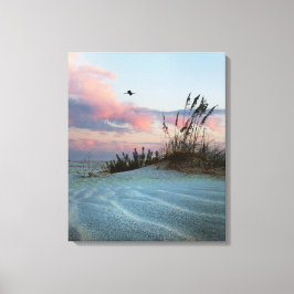 Dunes Sunset Leinwand Foto Print