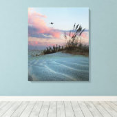 Dunes Sunset Leinwand Foto Print (Insitu (Holzboden))