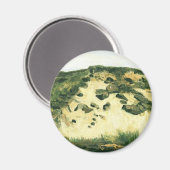 Dunes Vincent van Gogh Magnet (Vorderseite/Rückseite)