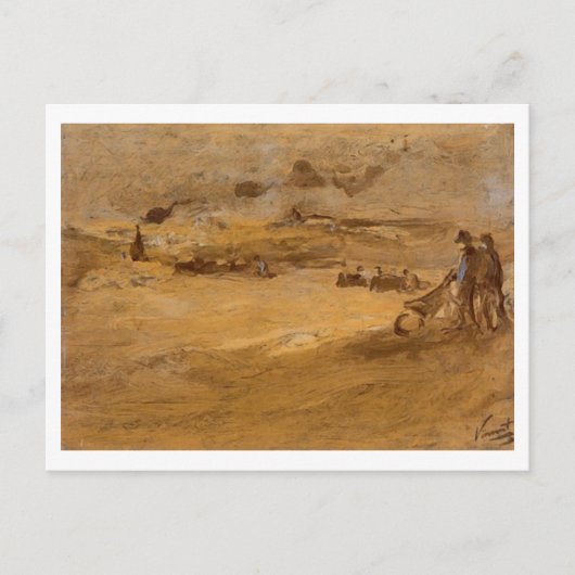 Dunes with Figures, Vincent van Gogh Postkarte (Vorderseite)