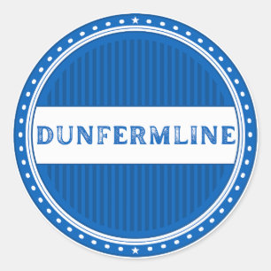 Dunfermline City Pride Emblem – Schottische Identi Runder Aufkleber