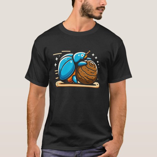 Dung Beetle Insect Lover Entomology Future Entomol T-Shirt (Vorderseite)
