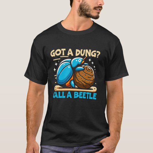 Dung Beetle Insect Lover Entomology Future Entomol T-Shirt (Vorderseite)