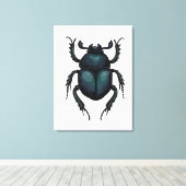 Dung beetle leinwanddruck (Insitu (Holzboden))