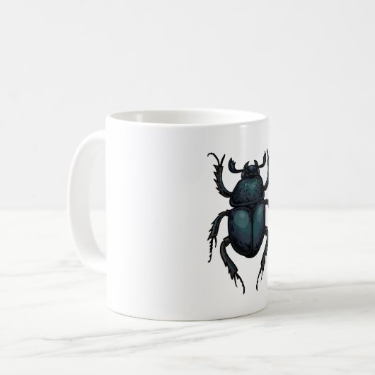 Dung Käfer Kaffeetasse (Vorderseite Links)