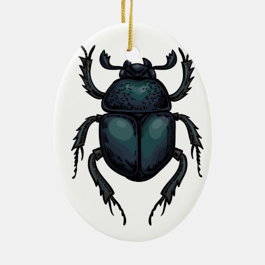 Dung Käfer Keramik Ornament (Hinten)