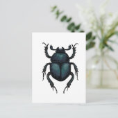 Dung Käfer Postkarte (Stehend Vorderseite)