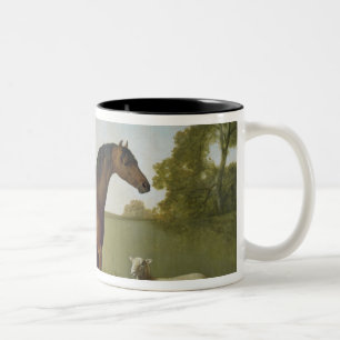 Dungannon, das Eigentum von Oberst O'Kelly Zweifarbige Tasse