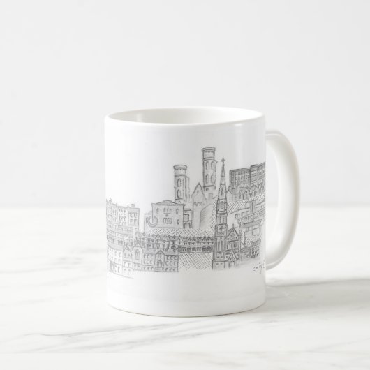 Dungannon Townscape Kaffeetasse (VorderseiteRechts)