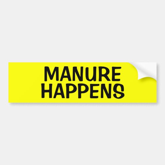 DÜNGEMITTEL GESCHIEHT AUTOAUFKLEBER (Vorne)