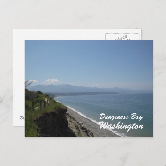 Dungeness Bay, Dungeness Bay, Washington Postkarte (Vorne/Hinten)