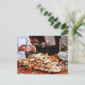 Dungeness Crab bei Fishermans Wharf in San Francis Postkarte (Stehend Vorderseite)