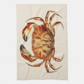 Dungeness Crab - Cancer Bellianis Geschirrtuch (Vertikal)