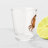 Dungeness Crab - Cancer Bellianis Schnapsglas (Links)