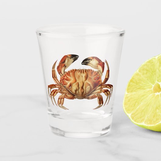 Dungeness Crab - Cancer Bellianis Schnapsglas (Vorderseite)