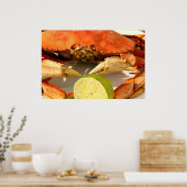 Dungeness Crab Poster (Küche)