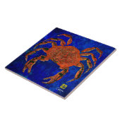 Dungeness Crab R - Large Keramik Tile Fliese (Seite)