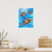Dungeness Crabs Poster (Küche)