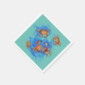 Dungeness Crabs Serviette (Ecke)