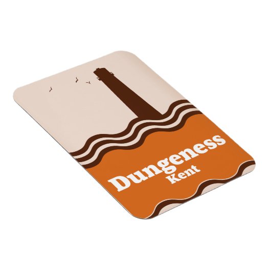 Dungeness Kent Vintages Reiseplakat Magnet (Rechte Seite)
