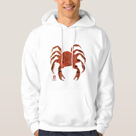Dungeness Krabbe - mit Kapuze Sweatshirt (Vorderseite)