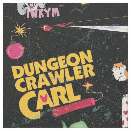 Dungeon Crawler Carl By the Yard Schwarz geflieste Stoff
