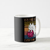 Dungeon Crawler Dragon Master Cat I'm Fine Kaffeetasse (VorderseiteRechts)