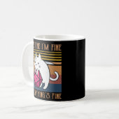 Dungeon Crawler Dragon Master Cat I'm Fine Kaffeetasse (Vorderseite Links)