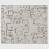 Dungeon Crawler Map Geschenkpapier (Flach)