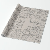 Dungeon Crawler Map Geschenkpapier (Ungerollt)