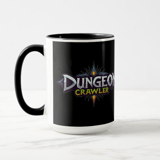 Dungeon Crawler Schwarz Tasse (Links)