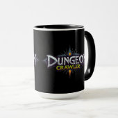 Dungeon Crawler Schwarz Tasse (VorderseiteRechts)