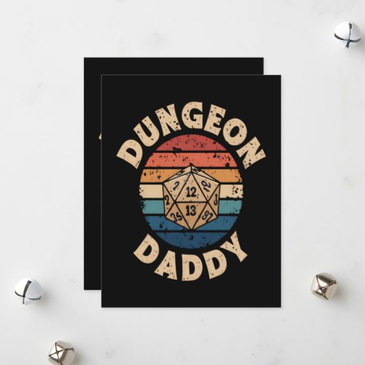 Dungeon Daddy Vatertag Feiertagskarte (Vorderseite/Rückseite Beispiel)