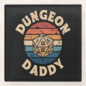 Dungeon Daddy Vatertag Glasuntersetzer (Vorderseite)