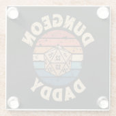 Dungeon Daddy Vatertag Glasuntersetzer (Rückseite)