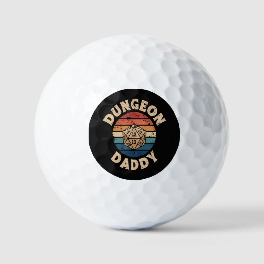 Dungeon Daddy Vatertag Golfball (Vorderseite)