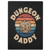 Dungeon Daddy Vatertag Klemmbrett (Rückseite)