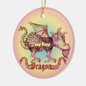 Dungeon Drache Keramik Ornament (Links)