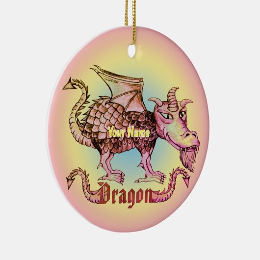 Dungeon Dragon Keramik Ornament (Rechts)