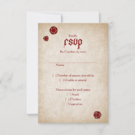 Dungeon Map RPG Gamer Wedding RSVP Karte
