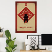 Dungeon Master Minimalist Poster (Heimbüro)