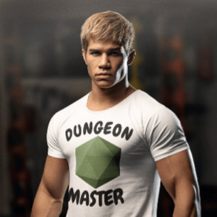 DUNGEON MASTER RPG DICE GAMING T - SHIRT